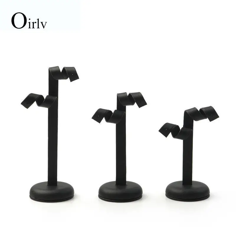 3pcspack Earring Jewelery Display Stand Pu Leather Earrings Ear Stud Holder Storage Hanger Showcase Rack Organizer Jewelry (5)