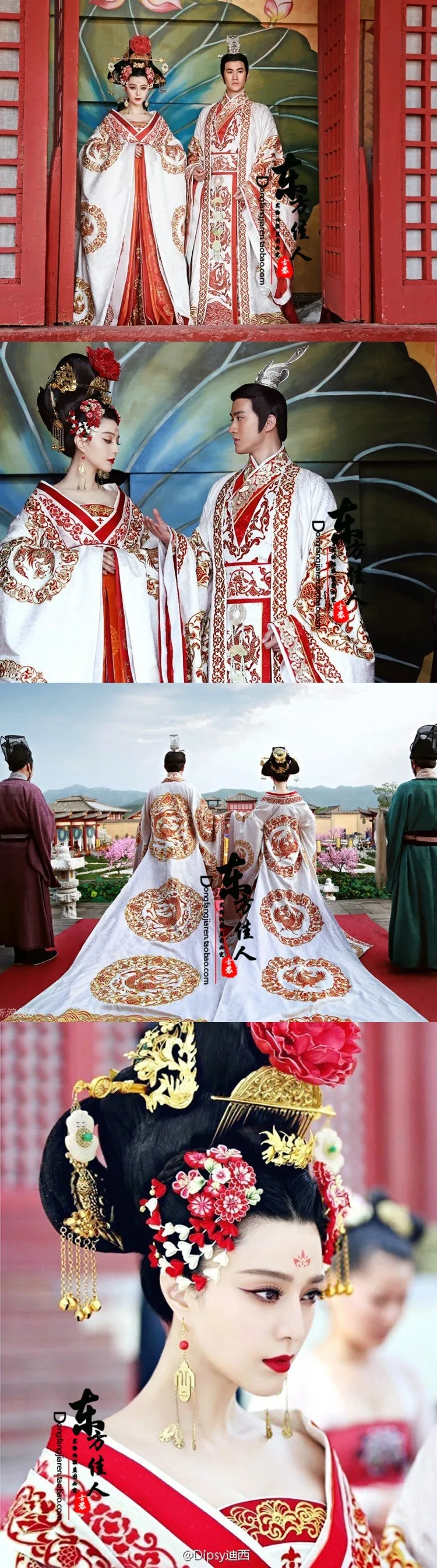ТВ-игра великая императрица Тан-Ву зетян актриса костюм изящная вышивка с великолепным длинным хвостом императора и костюм императрицы