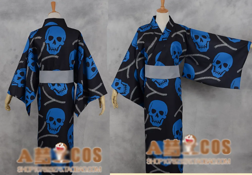 

Assassination Classroom Akabane Karma kimono cosplay costume black kinomo 11