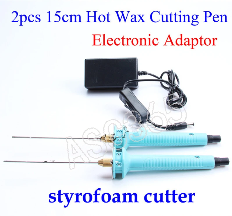 

2 Pcs 15CM Craft Hot Knife Styrofoam Cutter Pen CUTS FOAM cutting wireElectronic Voltage Transformer Adaptor EU Plug