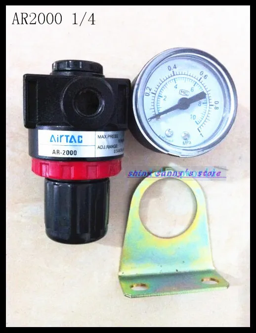 

1Pcs AR2000 PT 1/4" Air Control Compressor Pressure Relief Regulating Regulator Valve