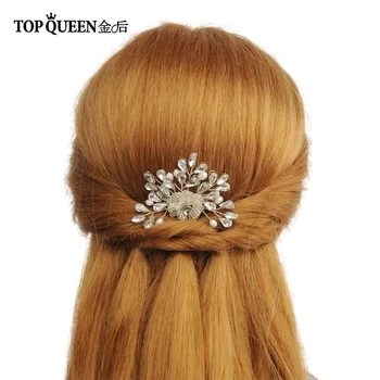 

TOPQUEEN HP170 Bridal comb Handmade Rhinestone Pearl bridal hair comb Headdresses girlfriend Hair accessories for women wedding