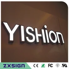 Factoy наружный акриловый знак со светодиодной подсветка буквы канала