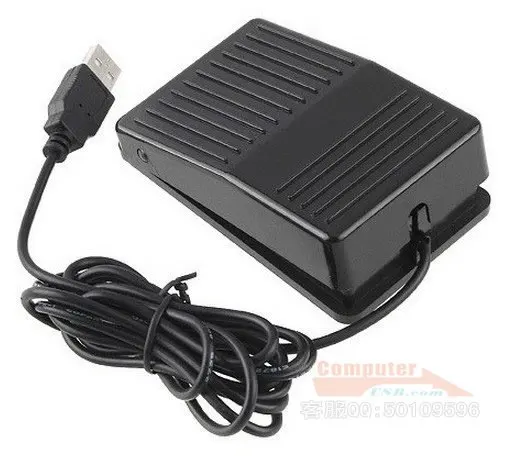 Computer PC USB Foot Switch Single Action HID Pedal Pad