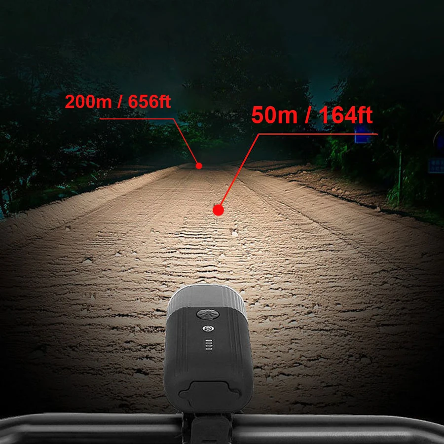 Flash Deal NEWBOLER Bicycle Smart Induction Front Light Set USB Chargeable Bike Fog Light Waterproof Flashlight 4000mAh Power Bank LED Lamp 5