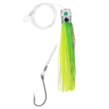 

6PCS 16.5cm Fishing Lures Carp Fishing Pusher Style Marlin Acrylic Octopus Trolling Skirt Lures with Bag Pesca
