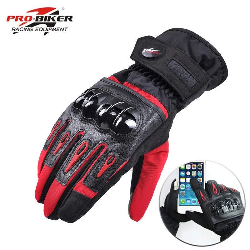 Madbike moto rcycle перчатки водонепроницаемые moto rbike теплые гоночные полный палец moto cross guantes de moto перчатки зимние luvas MTV08 - Цвет: 1