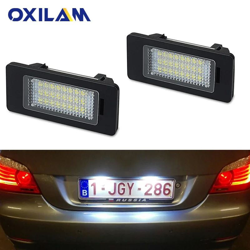 2x Error Free Car LED License Plate Light For BMW E90 E92 E93 M3 E91