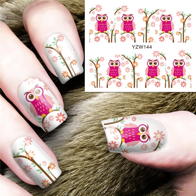 4pcs/lot Nail Sticker Water Decals Nail Art Decorations Supplies Tool