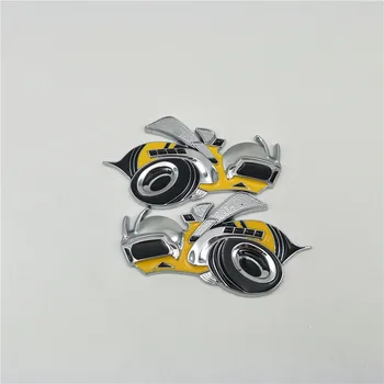 

1 Pair Metal Super Bee Car Fender Side Emblem Badge Sticker For Dodge Charger Hemi SRT R/T Challenger Car Accesories