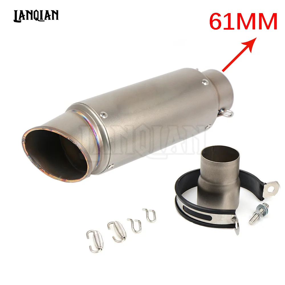 Для YAMAHA YZ 125 250 450 250F 450F 250X 250FX 450FX универсальная мотоциклетная выхлопная труба из углеродного волокна GP Escape глушитель - Цвет: A 61