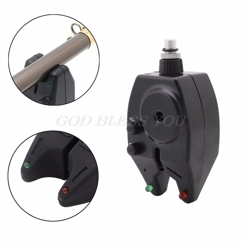 New Electronic High Sensitive LED Light Fish Bite Sound Fishing Alarm Indicator Bell