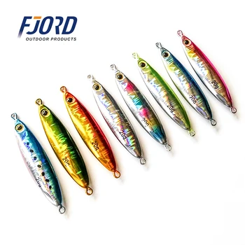 

5pcs 10g15g20g Small Slow Shake Metal Jigging Fishing Spoon Iron Plate Long Shot Laser Luminous Lead Baits Sea Fishing Jig Lures