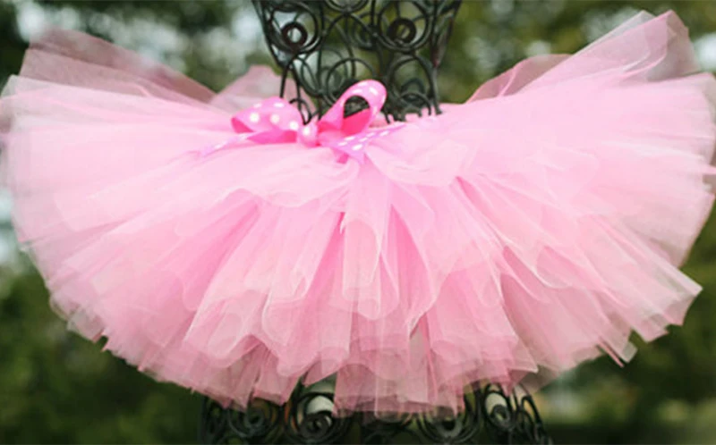 Little Girls Tutu, infant Toddler, Made to Order Tutu, Tulle Tutu Skirt, Photo Prop, Easter Tutu Dress- Pink, Taffy, White4