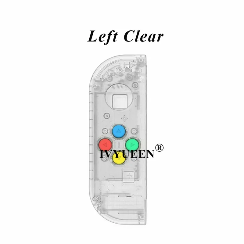 IVYUEEN для Joycon контроллер корпус Корпус для kingd переключатель Joy-Con контроллер замена левый и правый чехол с кнопки ABXY - Цвет: Left Clear