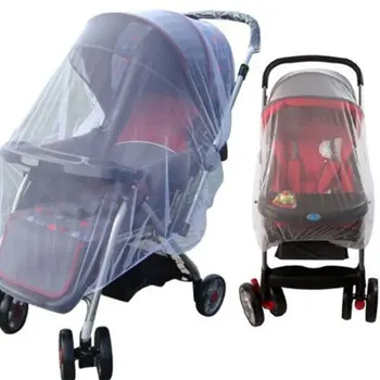 

1pc Whtie Pushchair Mosquito Insect Net Mesh Buggy Cover for Baby Infant