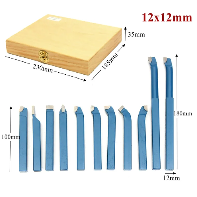 Boring Bar Din 4974/ISO9 10-12mm DIN4980-ISO6 10-12mm Tungsten Carbide Brazed Tipped Lathe Tool 4 PCE Boring Bar Din 4974/ISO9 10-12mm DIN4980-ISO6 10-12mm Tungsten Carbide Brazed Tipped Lathe Tool 4 PCE