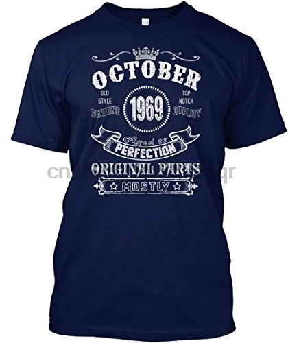 

Unisex 1969 October Aged To Perfection Tagless T-Shirt(2)