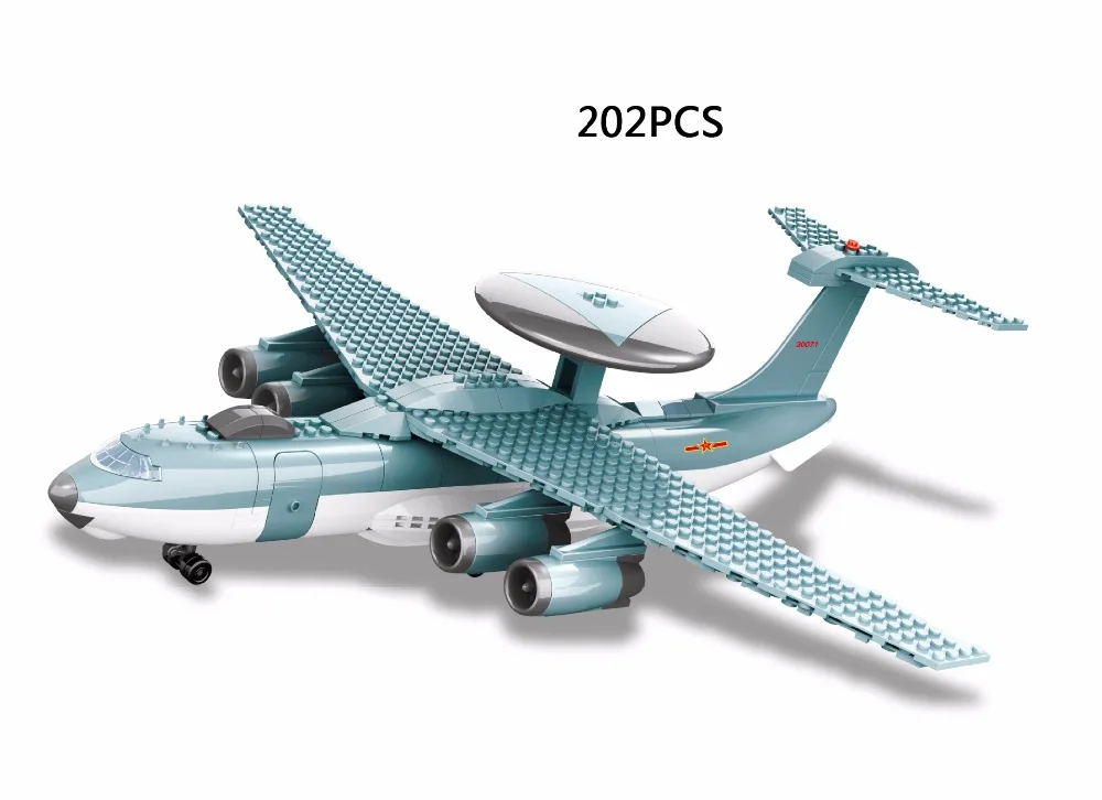 

Modern military world war Xian KJ-2000 Mainring moc building block model air force figures ww2 brick educational toys collection