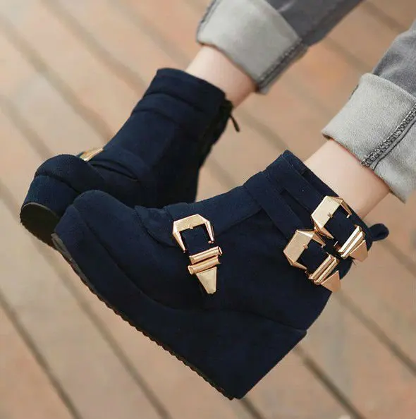 ankle booties wedge heel