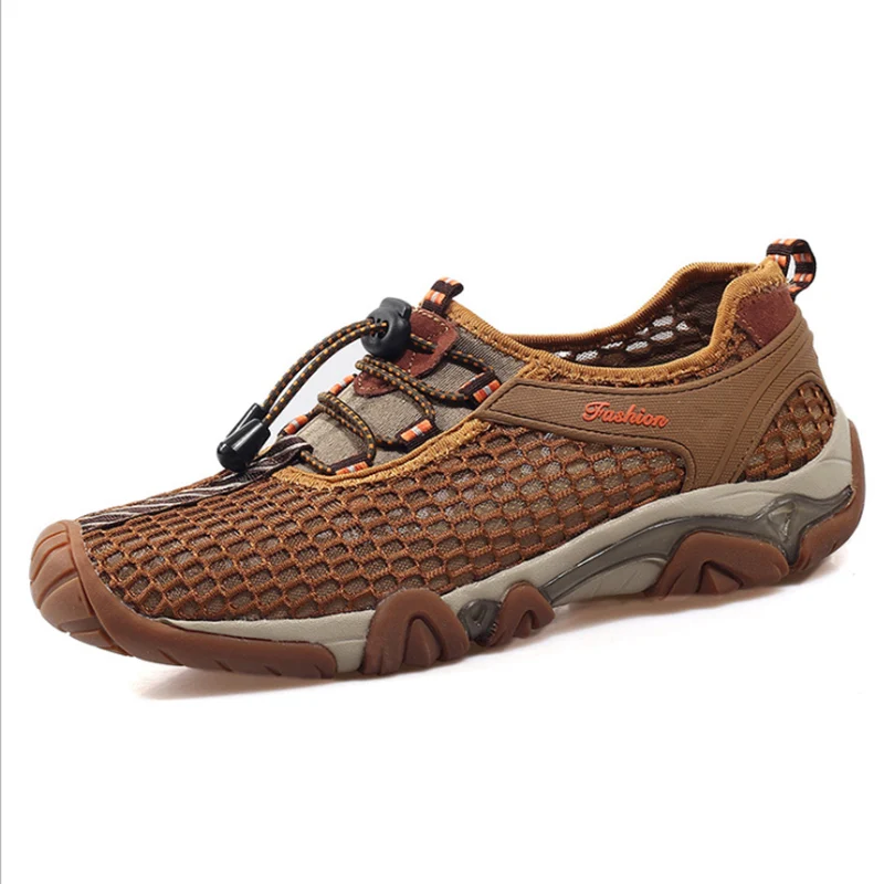 Outdoor Walking Shoes Men's Sports Shoes Summer Men Mesh Breathable Sneakers Outdoor Mountain