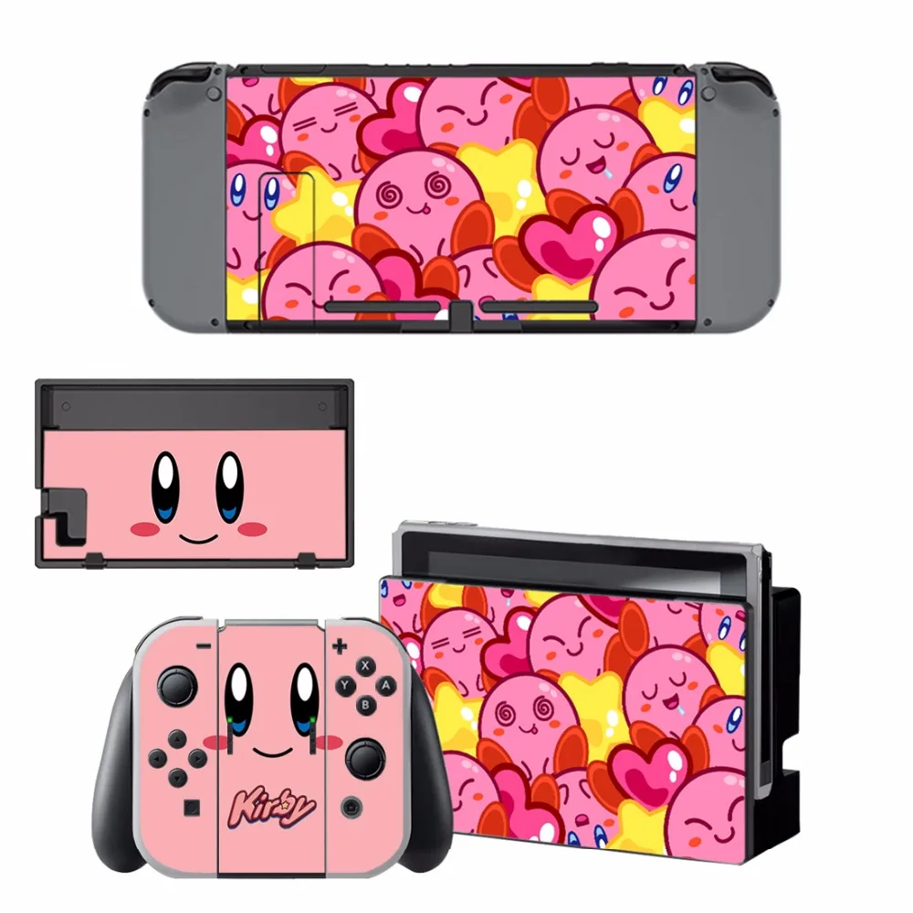 

Kirby Star Allies Vinyl Skin Decal Sticker Wrap for Nintendo Switch Console Joy-Con Dock Skins