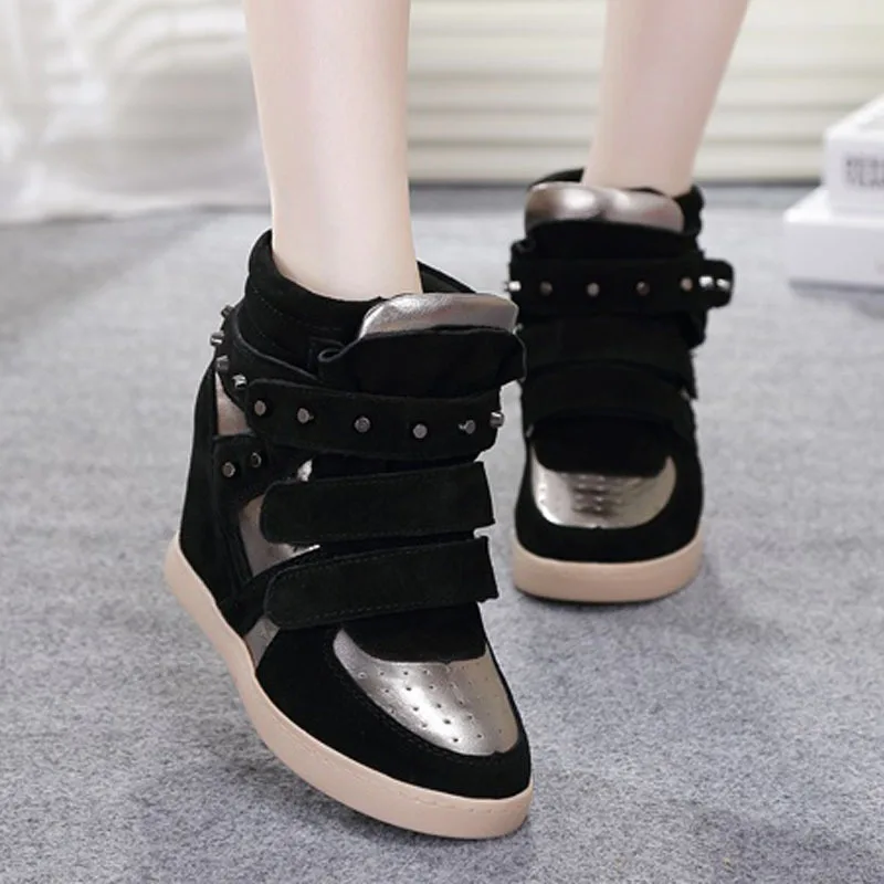 

European Grand Prix 2016 new winter shoes high-top ankle boots inside frosted increased Korea shoes wholesale