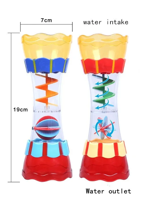 Горячая Распродажа, детская игрушка для купания в воде, для купания, для купания, для пляжа, вращающийся цилиндр, чашка для наблюдения за потоком