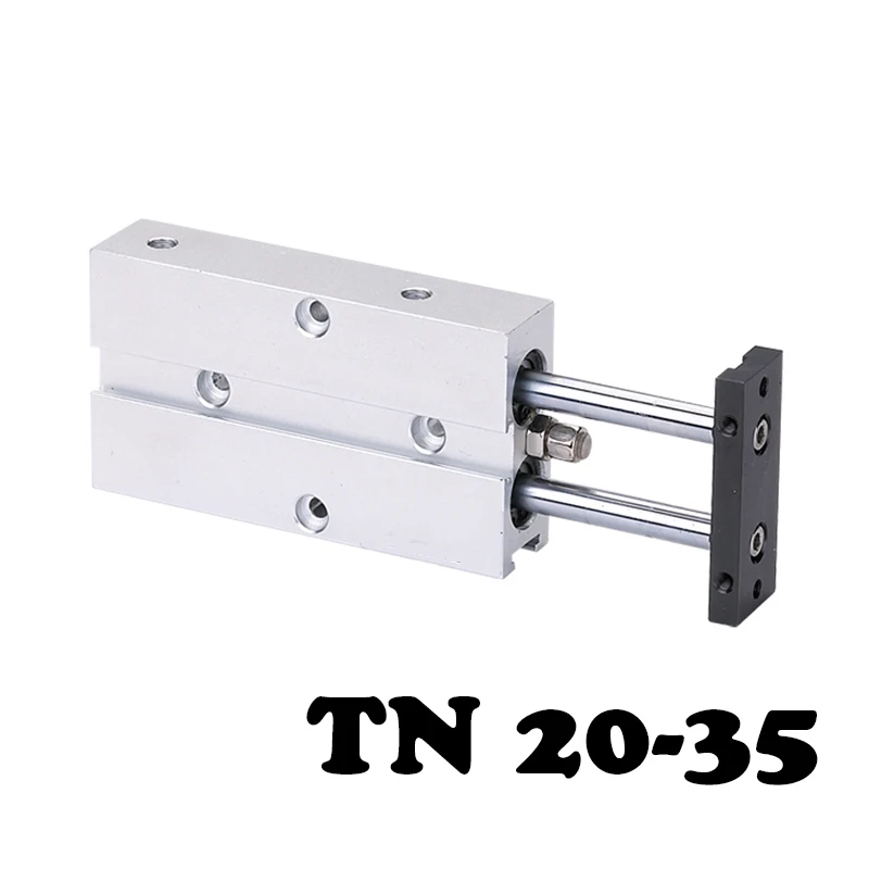 

TN 20-35 double shaft and double rod piston standard electronic component pneumatic valve pneumatic cylinder.