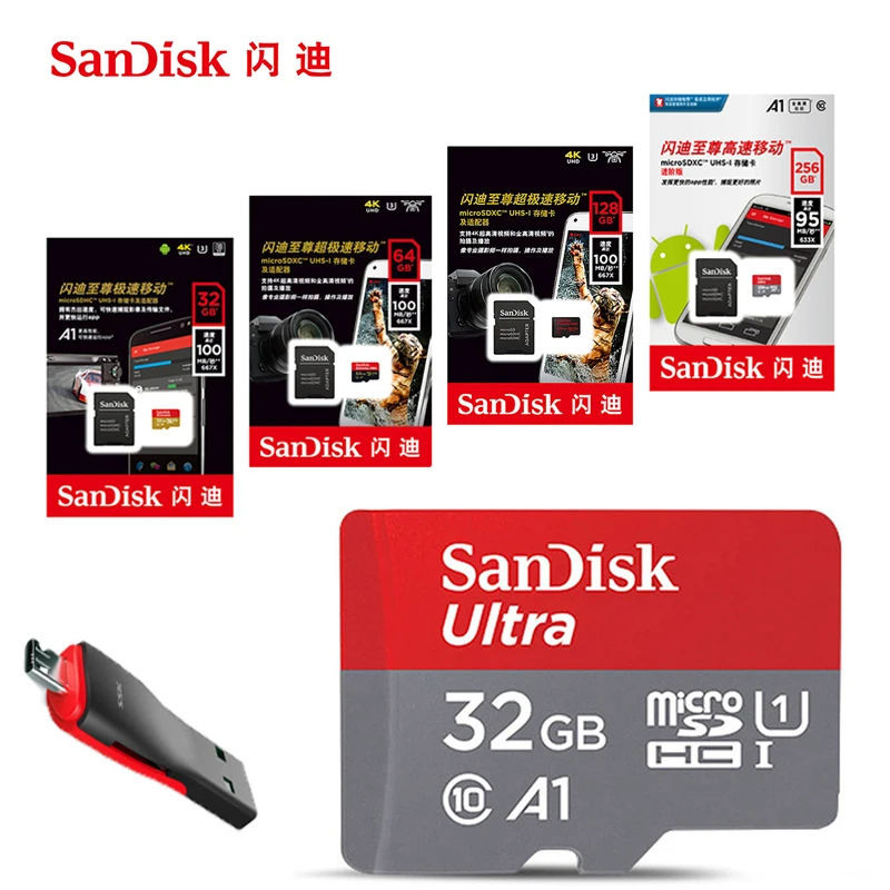 SanDisk Micro SD card 98MB/S 32G 16G 64G 128G 256G TF Card Memory Card Class 10 SDHC SDXC Flash ...