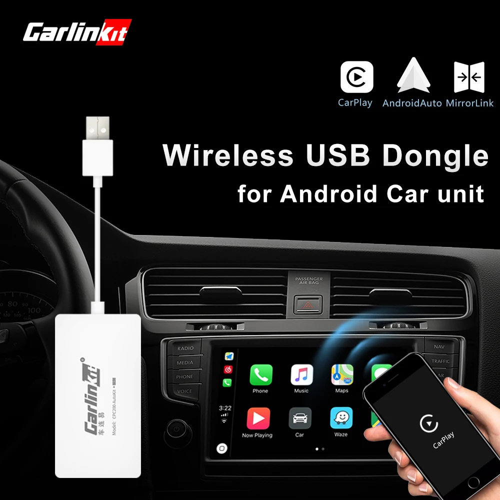 Carlinkit беспроводной Смарт ссылка Apple CarPlay ключ для Android навигации плеер мини USB Carplay палка с Android авто