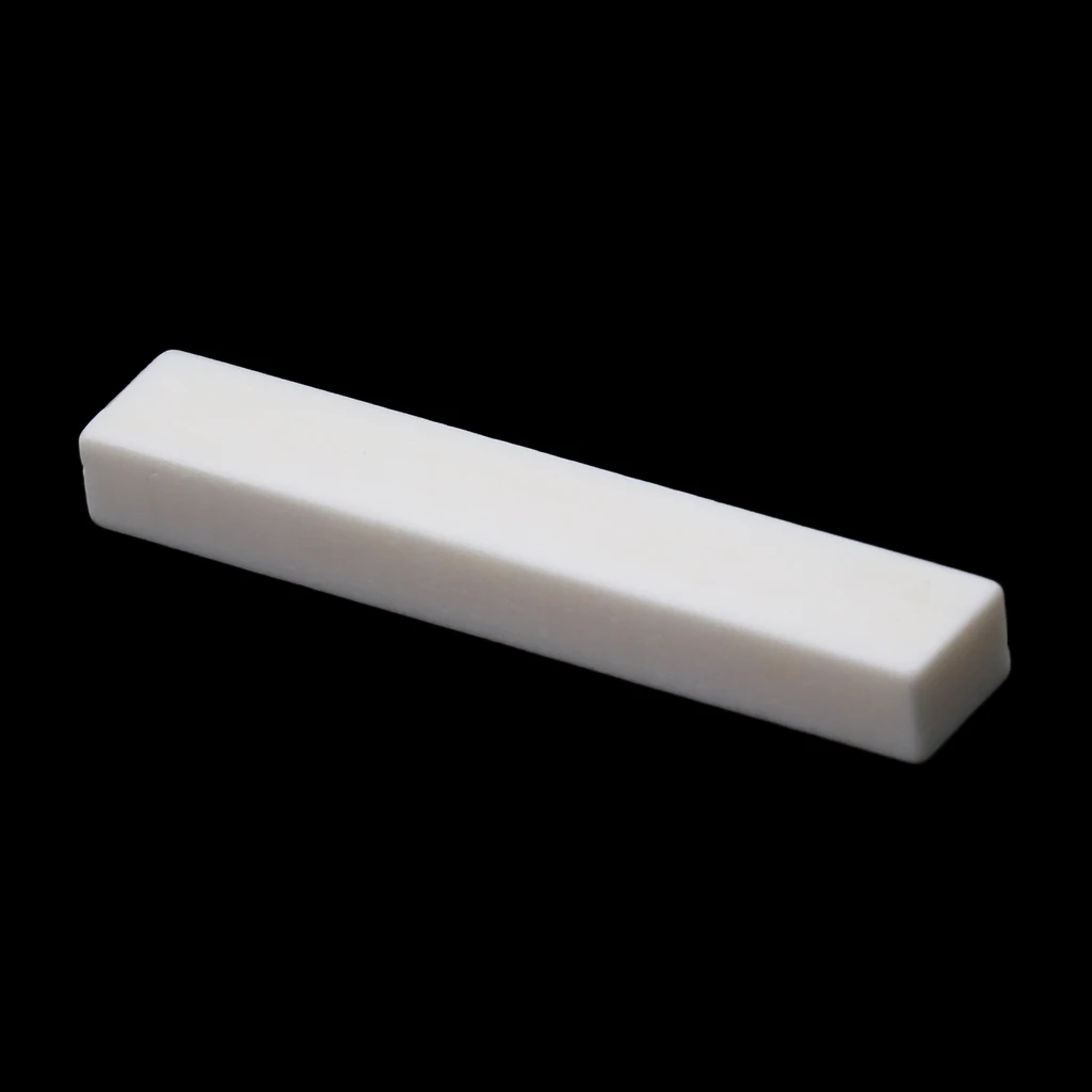 Replacement Acoustic Guitar Bone Nut White Bone Nut Material Uncut Unslotted DIY For LP Tele Acoustic Guitar 52x6mm