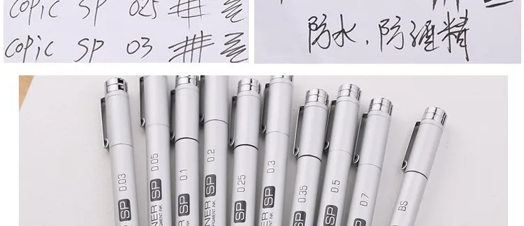 [COPIC] Multiliner SP тонкая ручка, водостойкая тонкая ручка, алюминиевая тонкая ручка, высокое качество, сделано в Японии, 1 шт