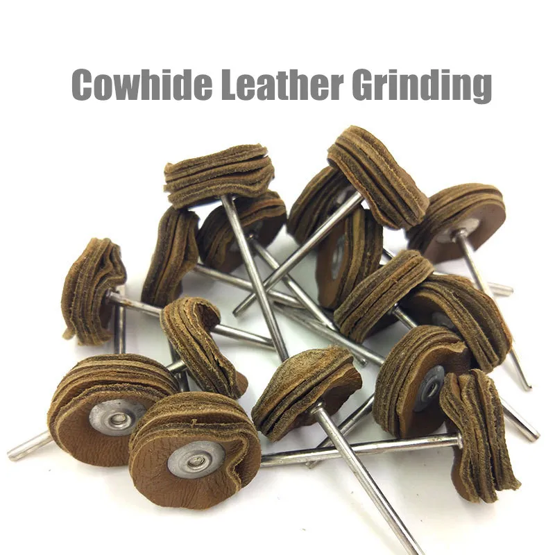 Buy 10ps/Lot 2.35mm 5 Layers Cowhide Leather Grinding