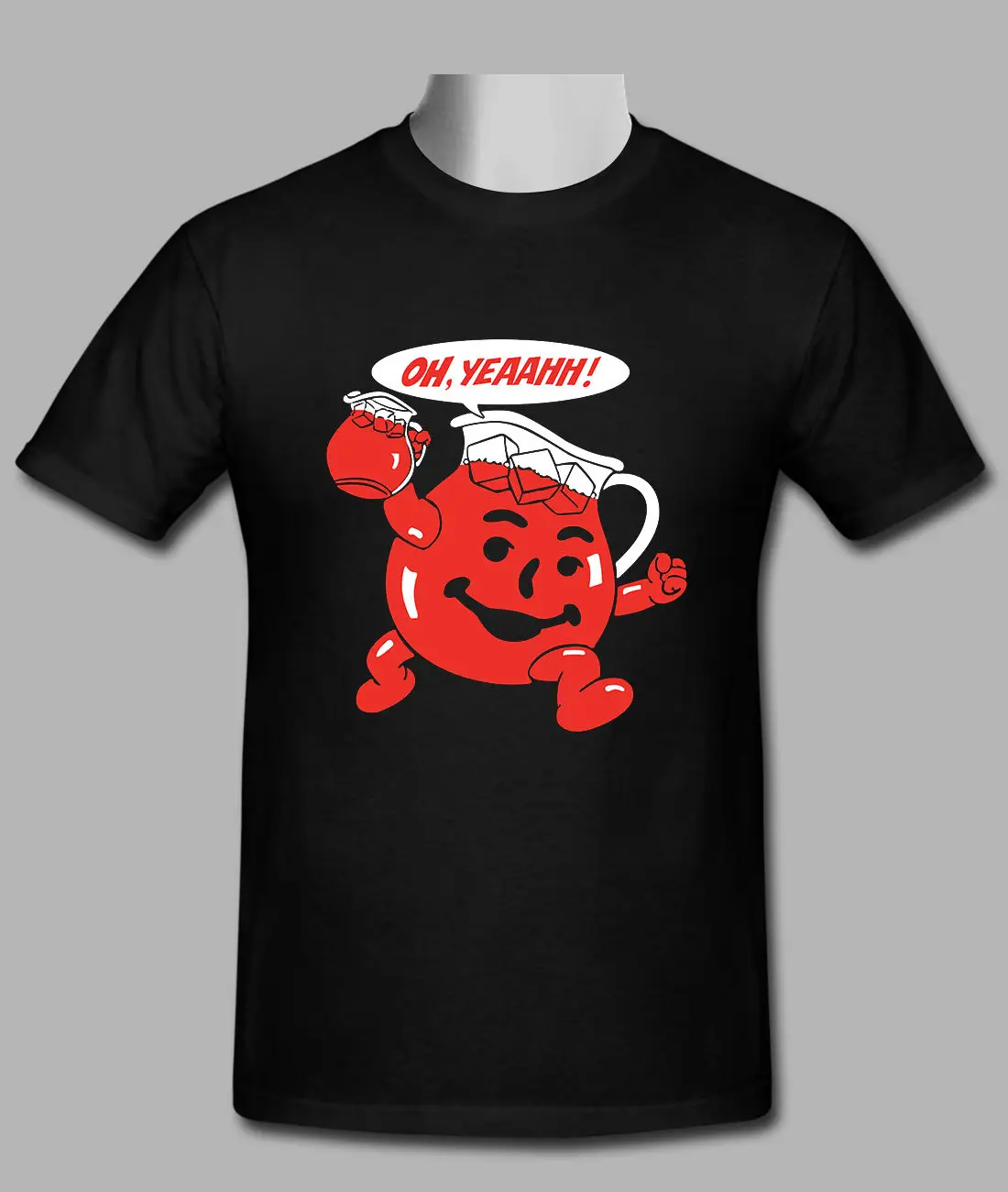 

Hot Kool Aid Men's Custom Black T-shirt Size S-3XL Quality Print New Summer Style Cotton Top Tee Interesting Pictures T Shirt