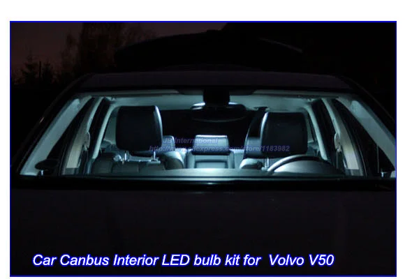 Deechooll 7 stks Auto interieur Verlichting lamp voor Volvo V50, wit ... Deechooll 7 stks Auto interieur Verlichting lamp voor Volvo V50, wit ...