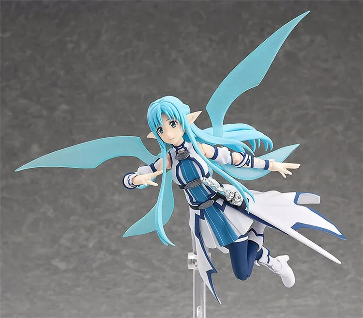 Аниме Sword Art Online Figma 289 Kirigaya Kazuto Kirito Figma 264 Yuki Asuna Figma 314 LEAFA ПВХ Фигурки игрушки куклы 15 см