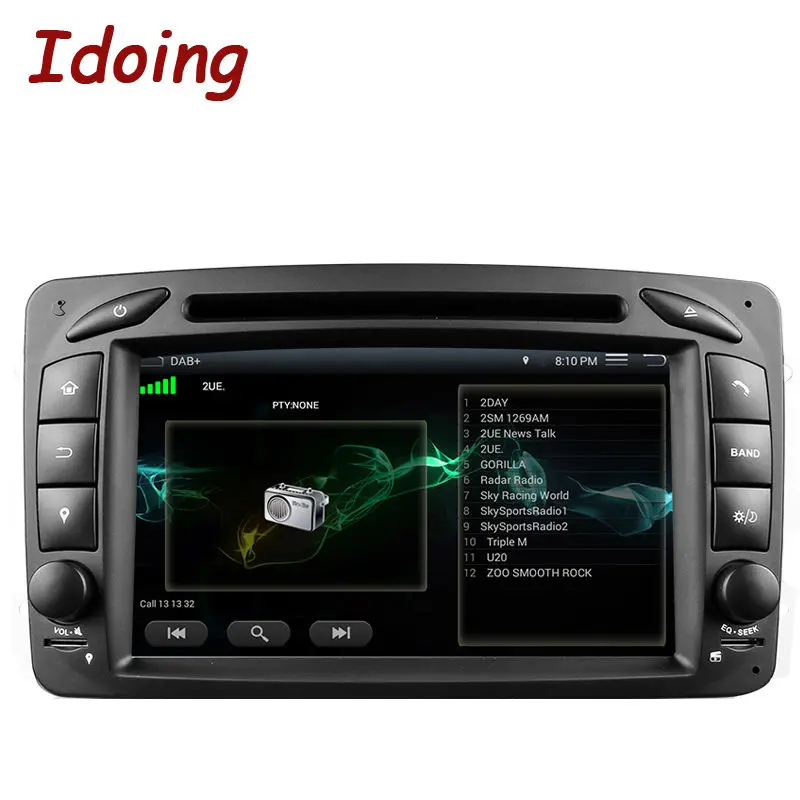 Idoing 2Din руль для Mercedes/Benz/W209/203 автомобильный dvd-плеер Android 7,1 четырехъядерный FM gps навигация радио wifi стерео 3g