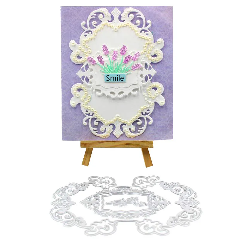 

KSCRAFT Flowers Frame Metal Cutting Dies Stencils for DIY Scrapbooking/photo album Decorative Embossing DIY Paper Cards