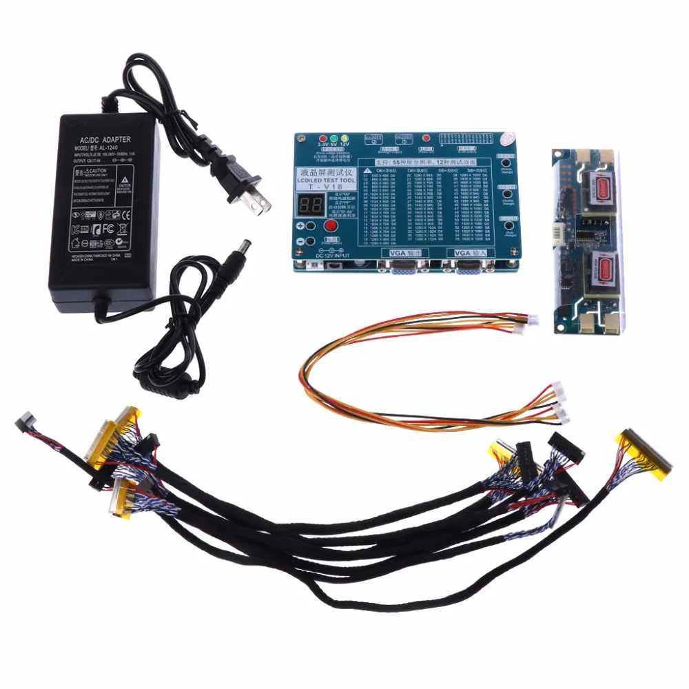 

OOTDTY Laptop TV/LCD/LED Test Tool Panel Tester Support 7 -84 Inch LVDS 6 Screen Line