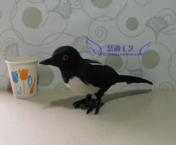 

Imitation magpie bird setting teaching model feather bird craft bird flying bird specimen creative gift decoration