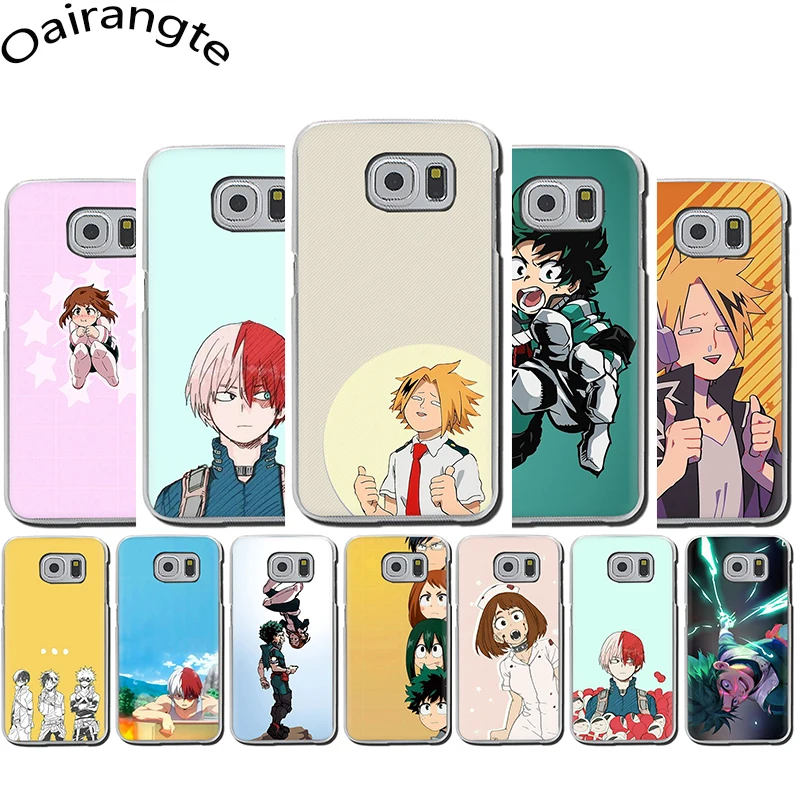 Твердый чехол для телефона My hero моя геройская Академия Samsung S6 S7 Edge S8 S9 S10 Plus S10e Note 8 9
