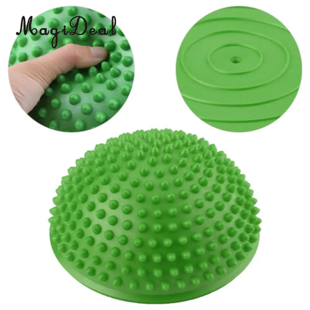 6 Pieces Hedgehog Styled Balance Pod Half Ball Physical Fitness Exercise Balance Trainner for Kids Adults Outdoor Sport Toys