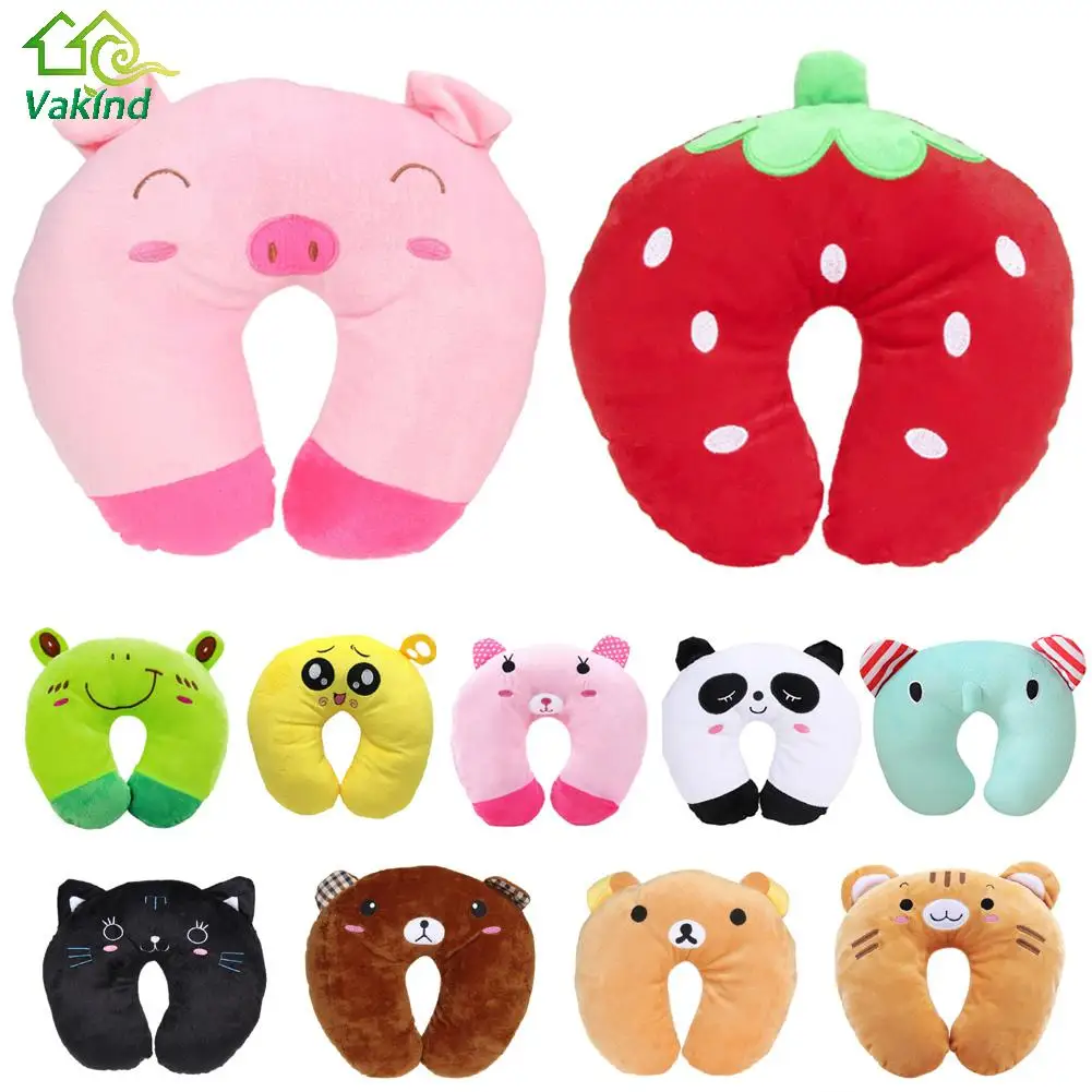 Lovely Aniaml U Shape Neck Pillow Car Head Rest Neck Pillow Cushion