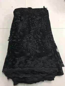 

High Quality African Lace Fabric for Wedding 2018 Embroidered France Mesh Lace Fabrics Multicolor Nigerian Guipure Cord Lace