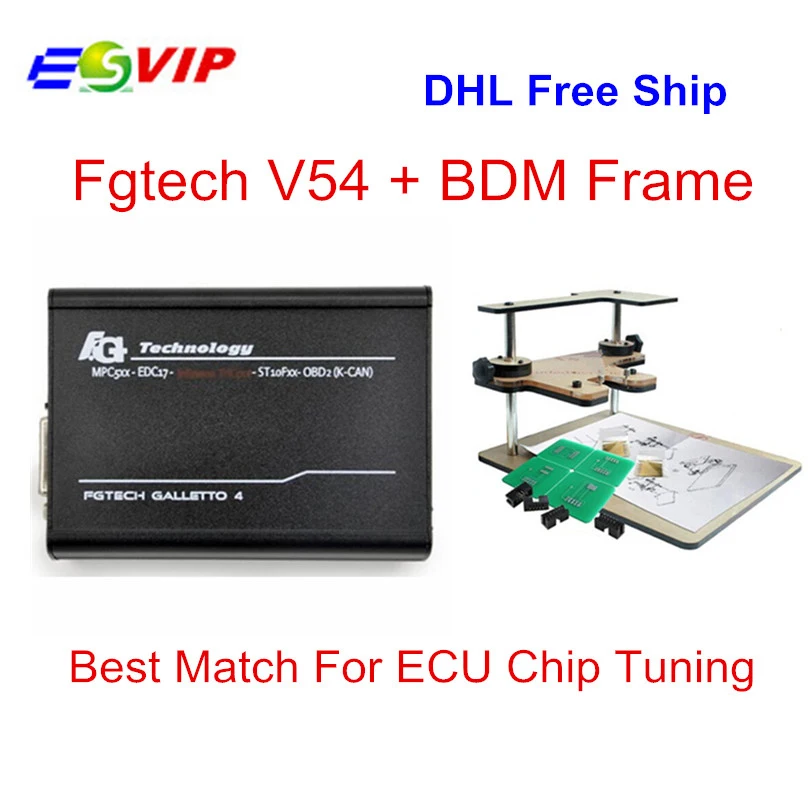 

Best Match V54 Fgtech Galletto 4 Master ECU Chip Tuning Tool Fgtech FG Tech Galletto 4 + BDM Frame Adapters Multi-Languages DHL