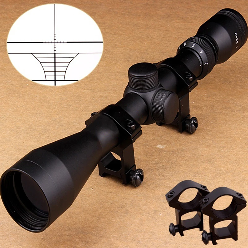 

3-9x40 Rifle Scope Sight Tactical Optical Rifle Scope Dot Sight Illuminated Retical Sight For Hunting Scope Rail Mounts Qz0226