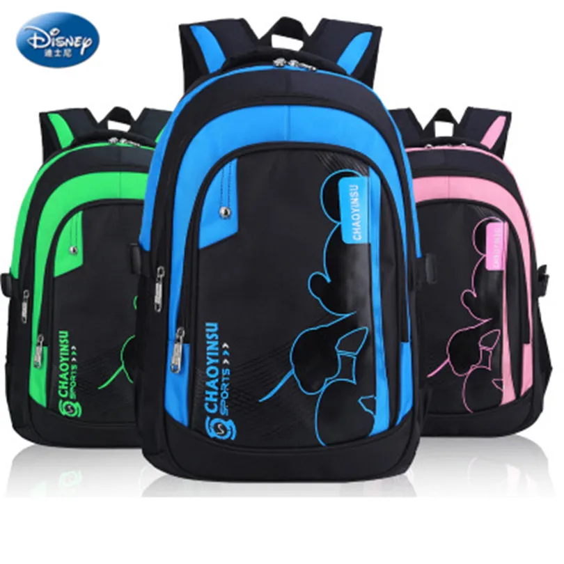 Disney 2019 Children School Bag Cartoon Minnie Mickey Kindergarten Backpack Girl Travel Bag