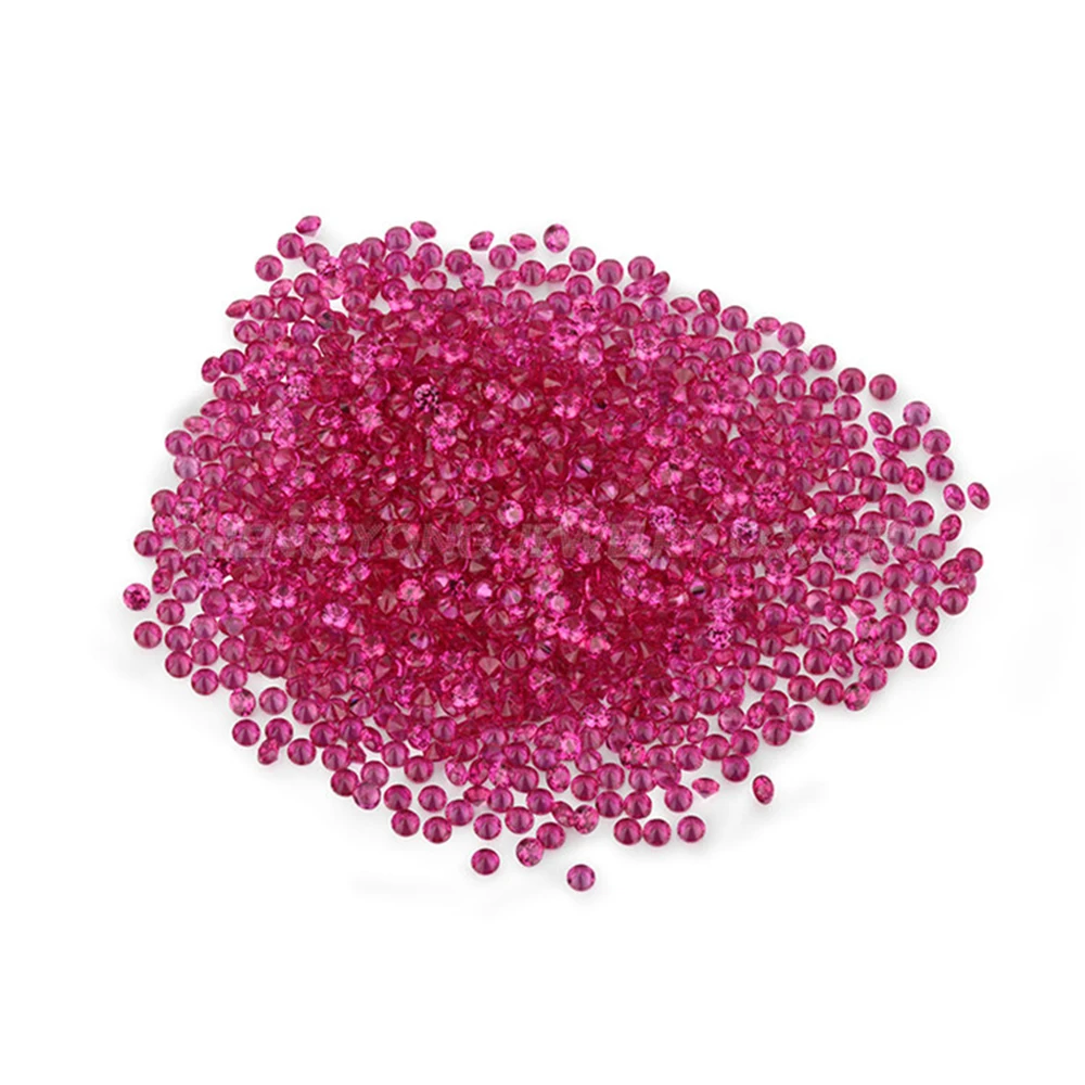 

Hot Sale 1.2mm Round Brilliant Cut Loose Synthetic Corundum 5# Color Stone