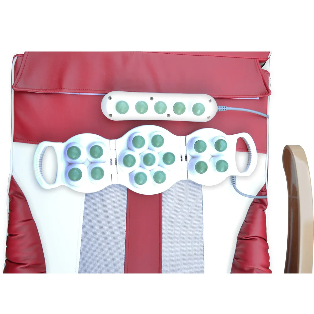  Split-body Electric Kneading Full Body Roller Massager with Carbon Fiber Heating Jade Massage Bed T